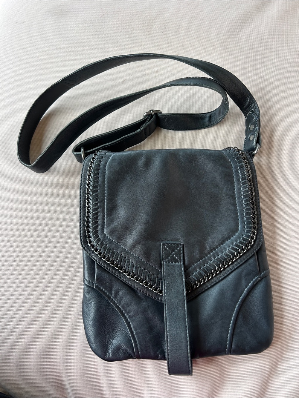 Harley-Davidson Navy Leather Crossbody Bag